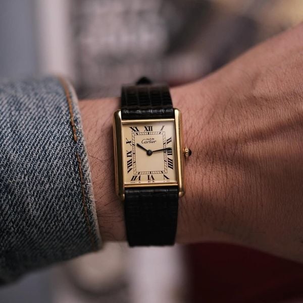  Must de Cartier Tank Ivory Roman Dial Ref.6 