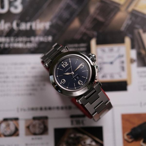  Cartier Pasha C Big Date Automatic Ref.2475 Blue Dial 35mm 