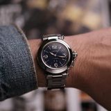  Cartier Pasha C Big Date Automatic Ref.2475 Blue Dial 35mm 