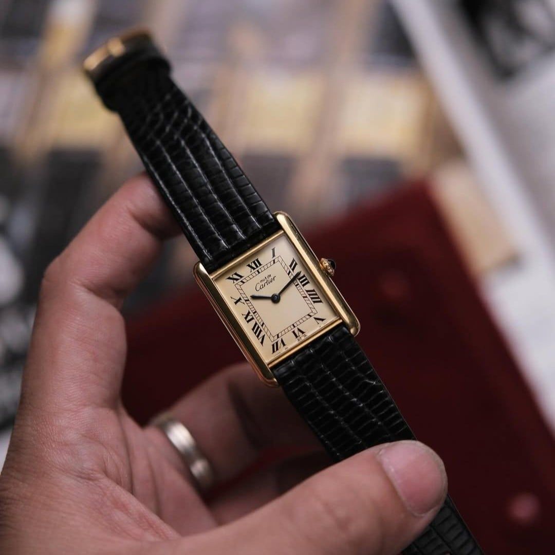  Must de Cartier Tank Ivory Roman Dial Ref.6 
