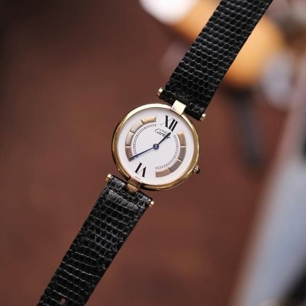  Vintage 1980 Must de Cartier Vendome Trinity Dial Ref.17 Quartz 