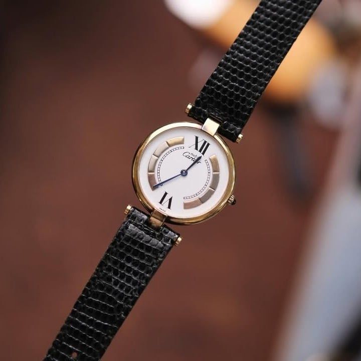  Vintage 1980 Must de Cartier Vendome Trinity Dial Ref.17 Quartz 