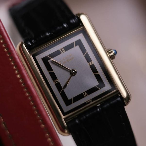  1980 Must de Cartier Tank “Grey Tuxedo” Sector Dial Ref.681006 