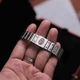  1990's Cartier Santos Galbée Steel Quartz Roman Dial Ref 987901 
