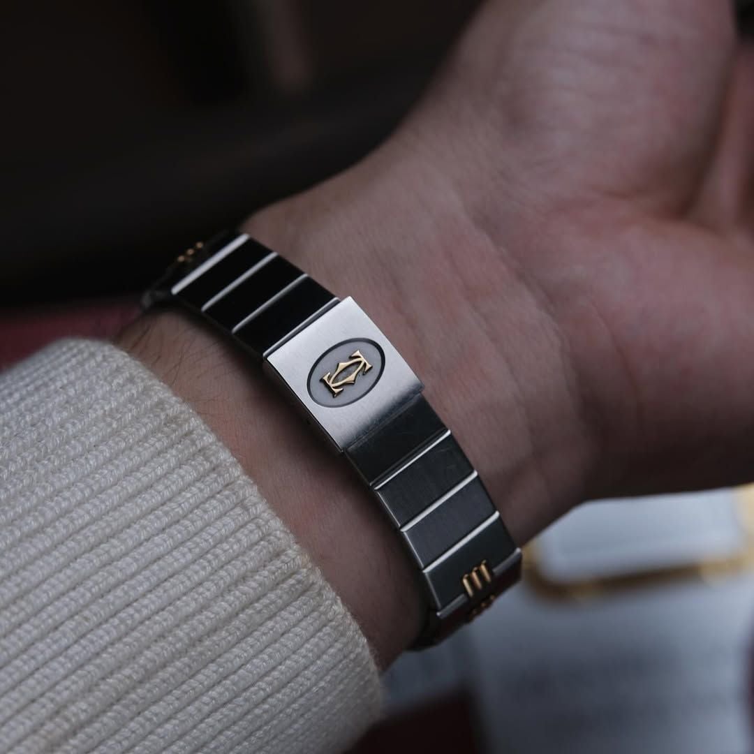  CARTIER SANTOS 18K GOLD REF 2961 