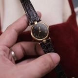  1980's Must de Cartier Vendome Ref.18 Tortoise Lacquer Brown Wood Grain Dial 