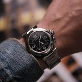  VINTAGE PASHA DE CARTIER C AUTOMATIC BLACK DIAL – REF. 2324 