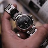  VINTAGE PASHA DE CARTIER C AUTOMATIC BLACK DIAL – REF. 2324 