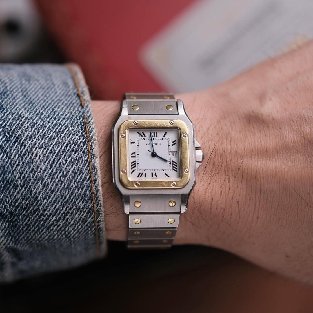  From 1978 Cartier Santos Carrée Ref.2961 Automatic Two-Tone 