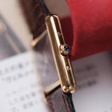  VINTAGE 1980’S MUST DE CARTIER TANK SM RED BURGUNDY DIAL – REF. 3 66001 