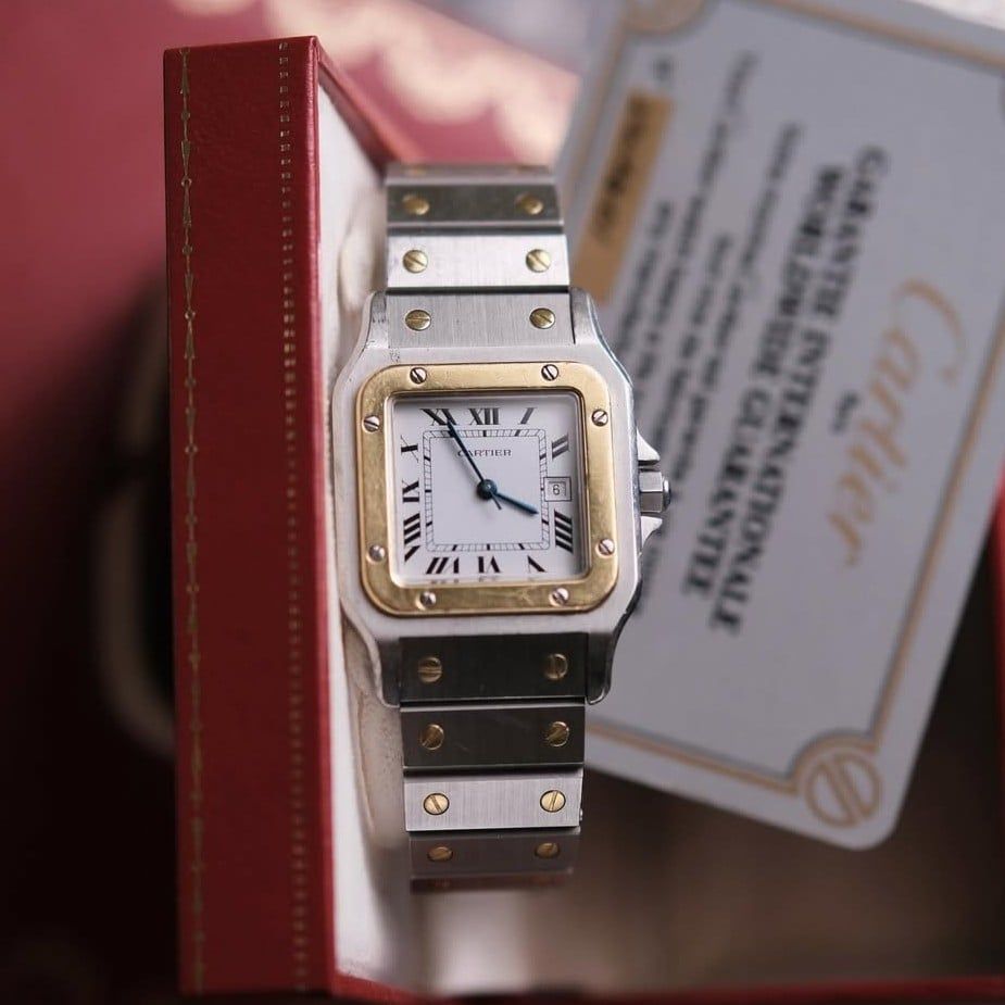  From 1978 Cartier Santos Carrée Ref.2961 Automatic Two-Tone 