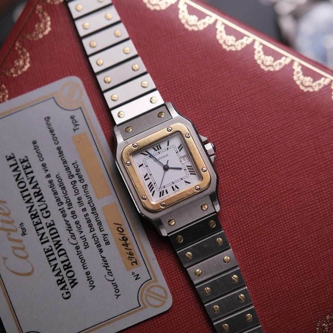  From 1978 Cartier Santos Carrée Ref.2961 Automatic Two-Tone 