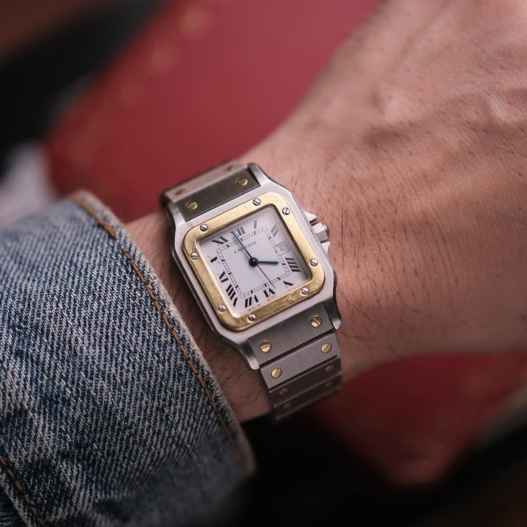  From 1978 Cartier Santos Carrée Ref.2961 Automatic Two-Tone 