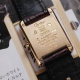  VINTAGE 1980’S MUST DE CARTIER TANK SM RED BURGUNDY DIAL – REF. 3 66001 