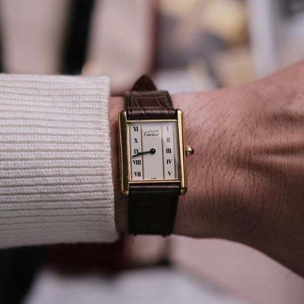  VINTAGE 1990’S CARTIER TANK CREAM COLUMN ROMAN – REF. 590005 