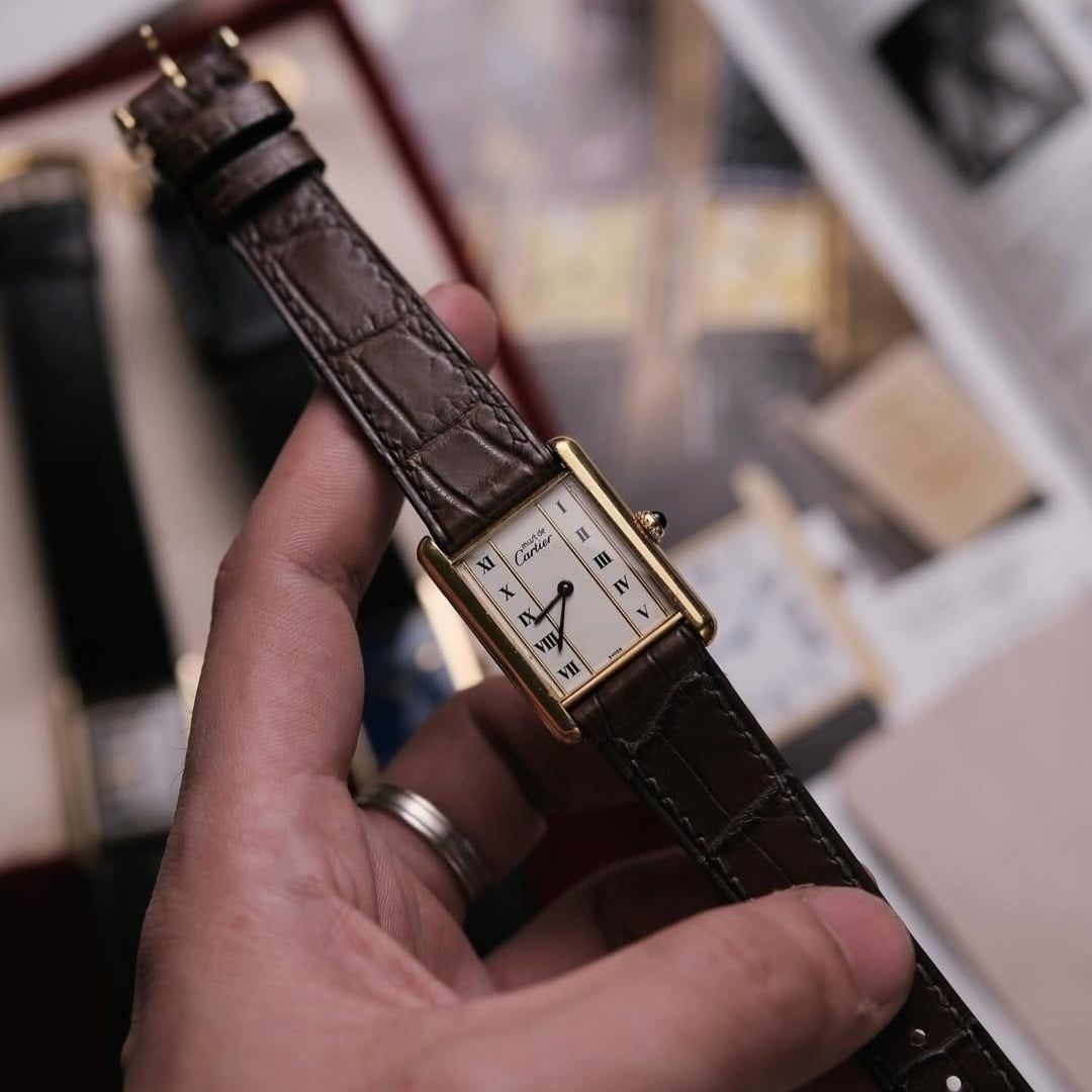  VINTAGE 1990’S CARTIER TANK CREAM COLUMN ROMAN – REF. 590005 