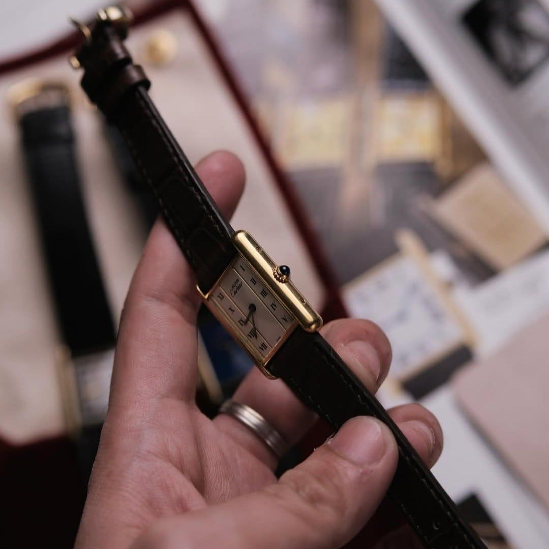  VINTAGE 1990’S CARTIER TANK CREAM COLUMN ROMAN – REF. 590005 