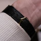  VINTAGE 1970’S MUST DE CARTIER TANK BLUE LACQUER DIAL – REF. 6 