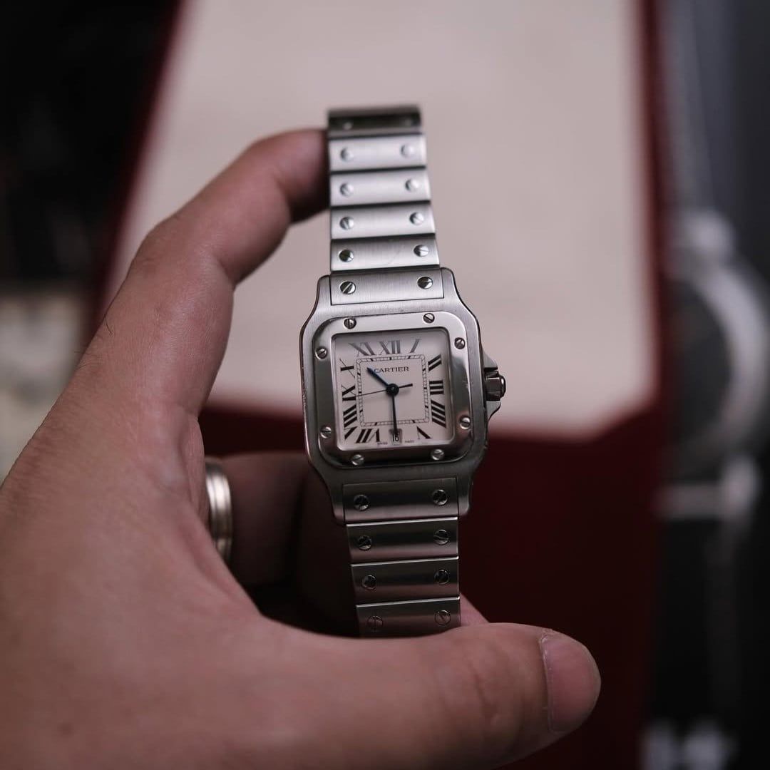  Cartier Santos Galbée Steel Quartz Ref.1564 