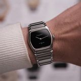  RARE VINTAGE 1970'S IWC DA VINCI LINE SL INTEGRATED BRACELET in BLACK 