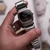  RARE VINTAGE 1970'S IWC DA VINCI LINE SL INTEGRATED BRACELET in BLACK 