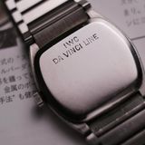  RARE VINTAGE 1970'S IWC DA VINCI LINE SL INTEGRATED BRACELET in BLACK 