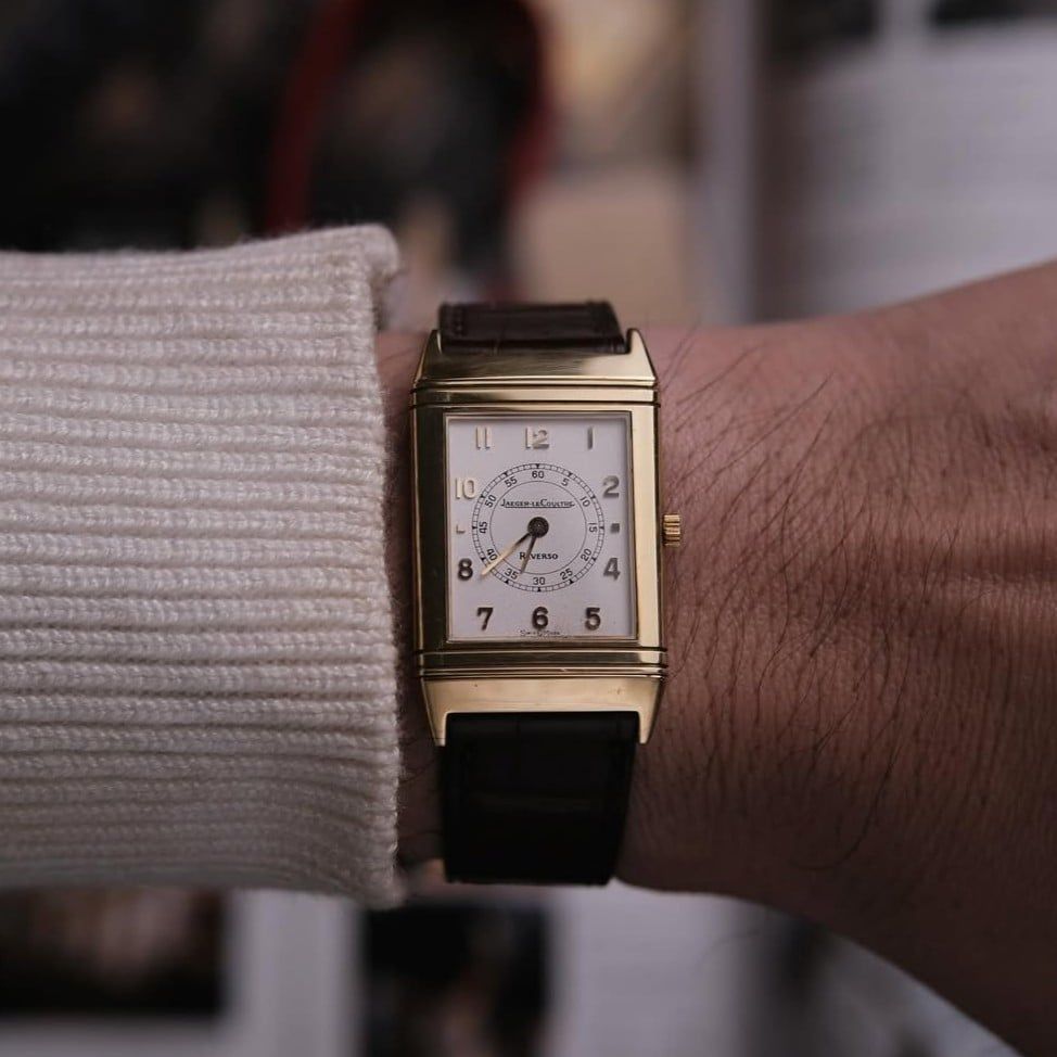  1990's Jaeger-LeCoultre Reverso Classique Ref.140.105.1N 18k Gold Case 