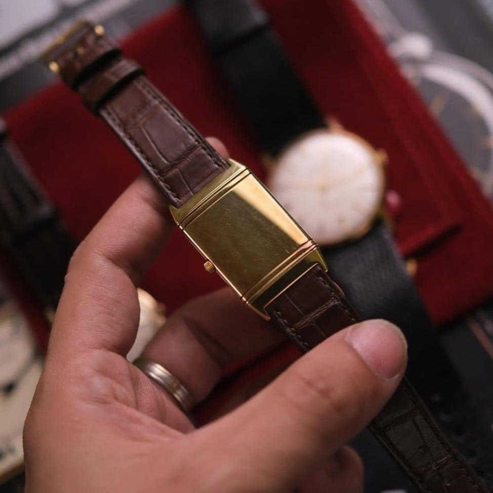  1990's Jaeger-LeCoultre Reverso Classique Ref.140.105.1N 18k Gold Case 