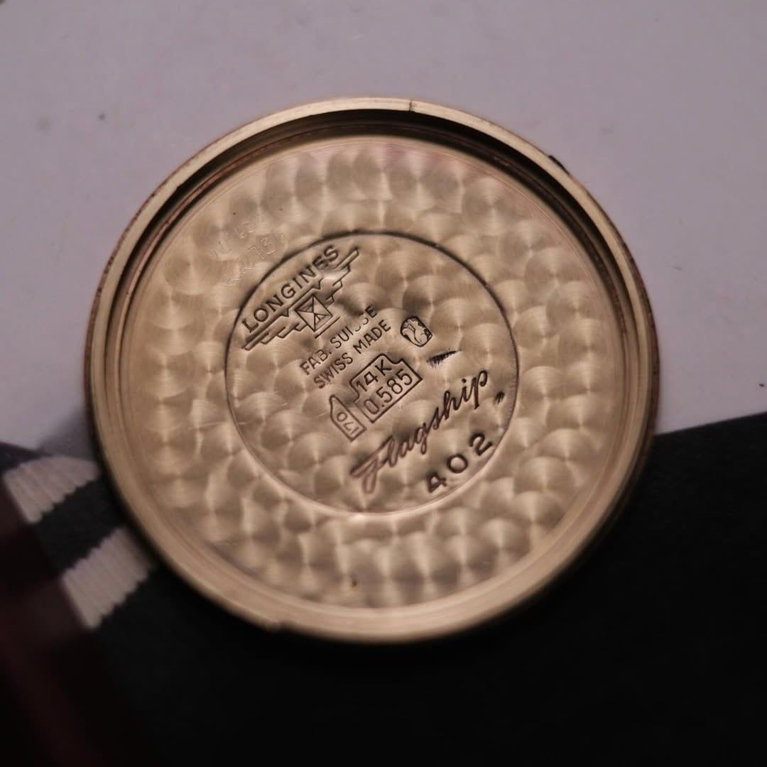  Vintage 1967's Longines De Luxe Flagship 14K Solid Gold Ref.402 