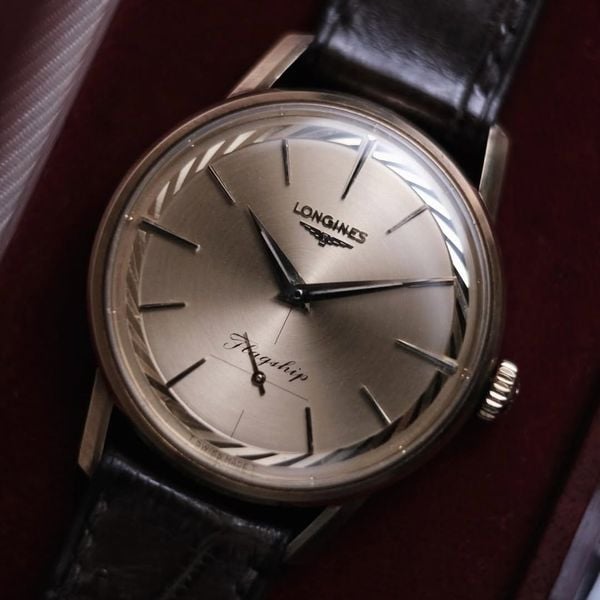  Vintage 1967's Longines De Luxe Flagship 14K Solid Gold Ref.402 