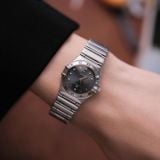  Omega Constellation Manhattan “My Choice” Smoke Grey Dial 