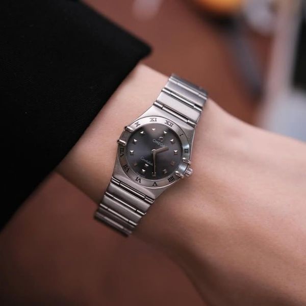  Omega Constellation Manhattan “My Choice” Smoke Grey Dial 