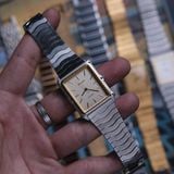  VINTAGE 1980's ORIENT TWO-TONE QUARTZ WAVY BRACELET 