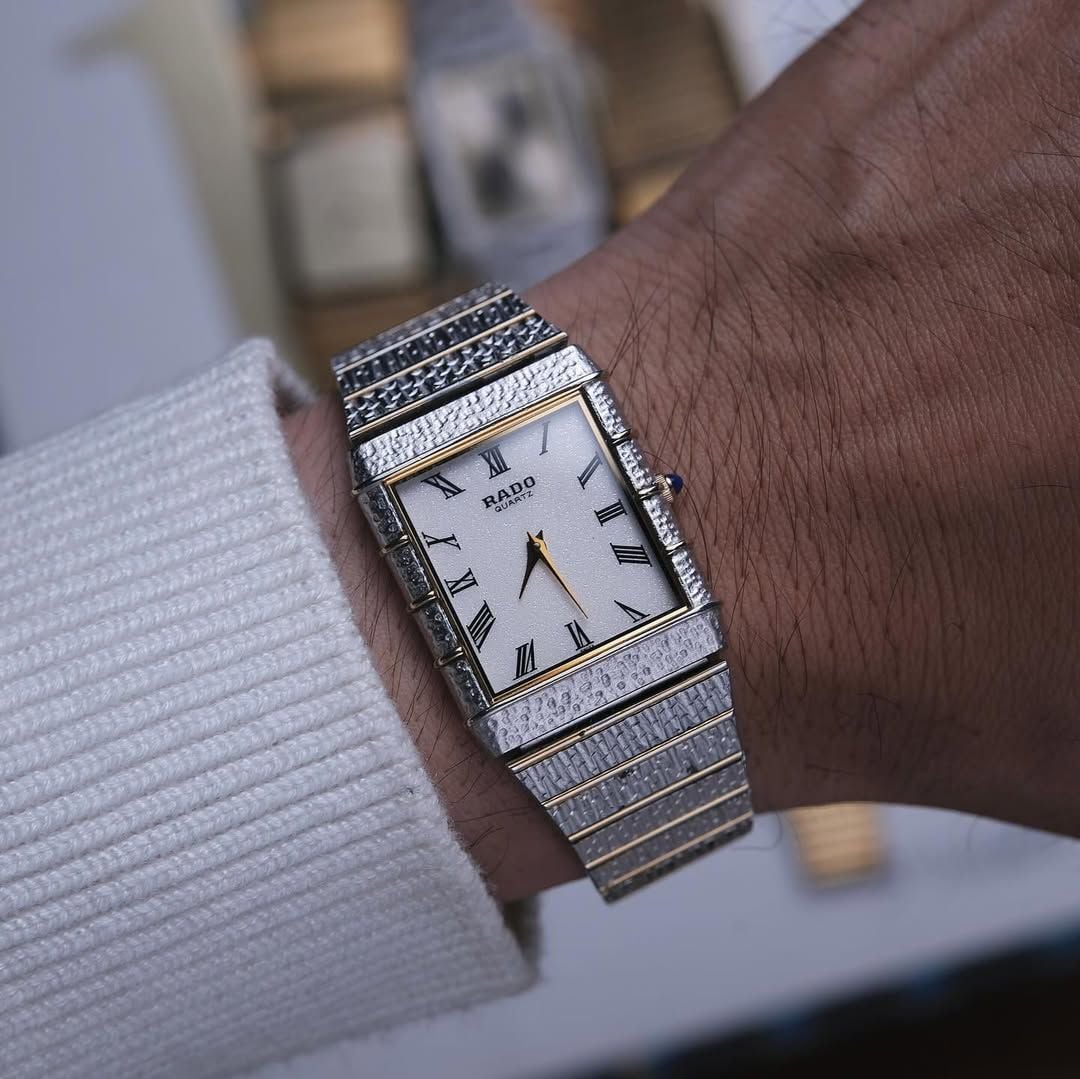  STUNNING TWO-TONE BRACELET BY RADO From 1980's Ref 121.9008.2 