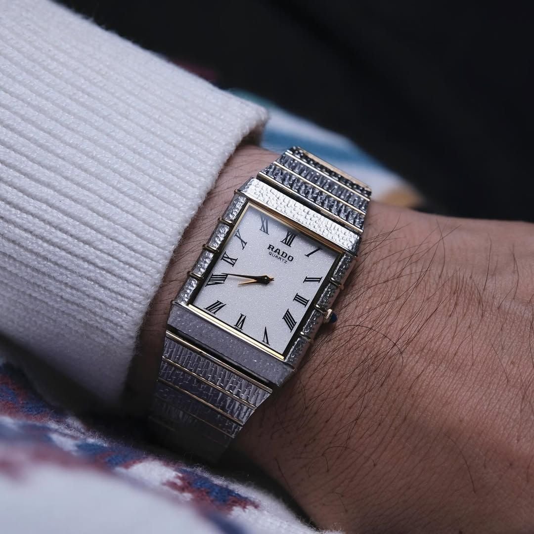  STUNNING TWO-TONE BRACELET BY RADO From 1980's Ref 121.9008.2 