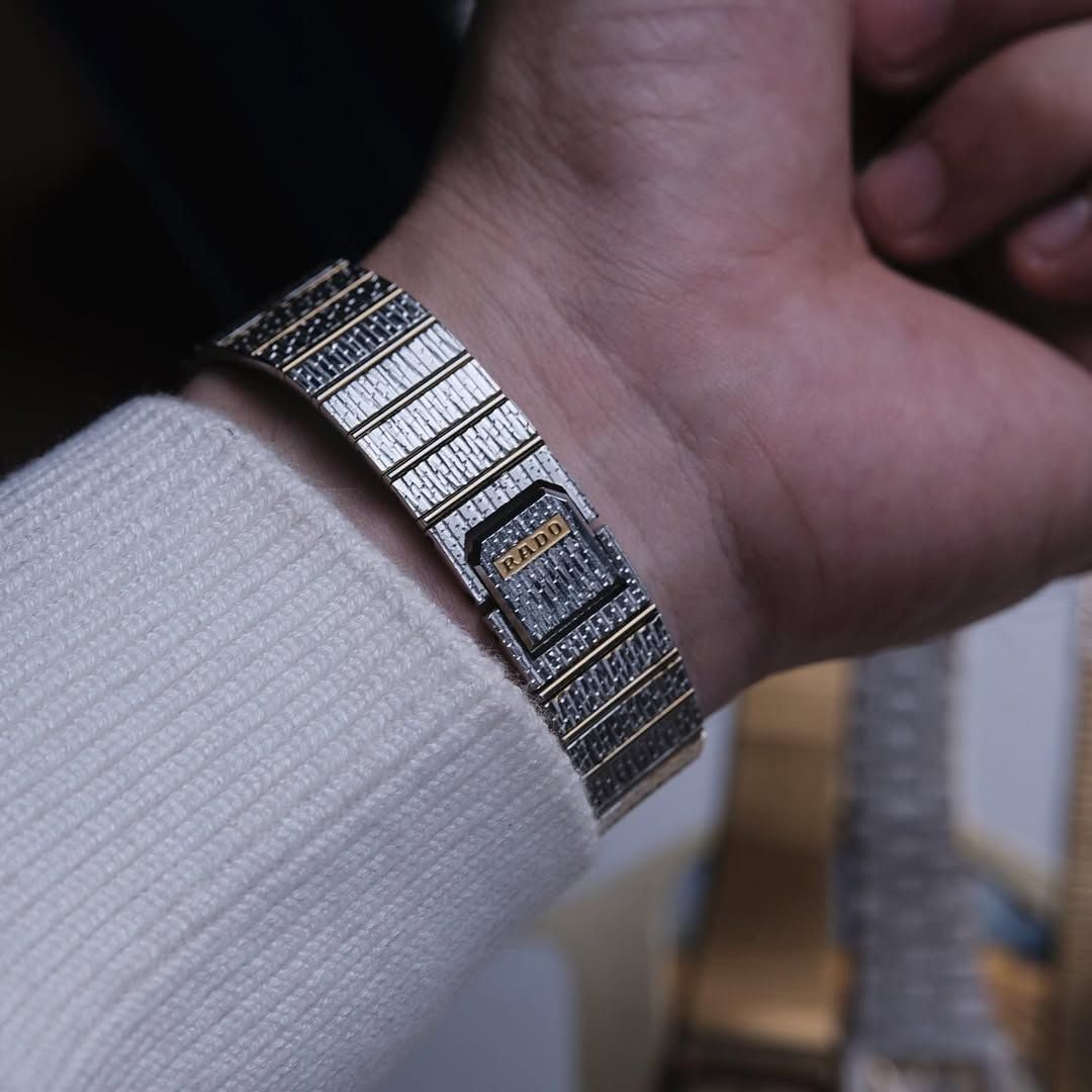  STUNNING TWO-TONE BRACELET BY RADO From 1980's Ref 121.9008.2 