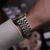  VINTAGE ROLEX DATEJUST REF. 16013 TWO-TONE TAPESTRY DIAL FROM 1986 