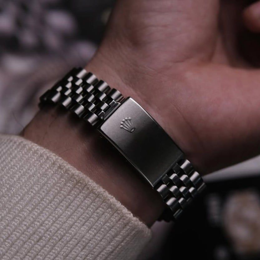  VINTAGE ROLEX DATEJUST Ref. 16030 STEEL SILVER PUMPKIN PATINA DIAL 