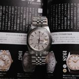  VINTAGE ROLEX DATEJIUST Ref 16014 Linen Dial 18k Gold bezel 