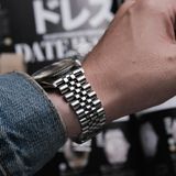  VINTAGE ROLEX DATEJIUST Ref 16014 Linen Dial 18k Gold bezel 