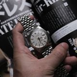  VINTAGE ROLEX DATEJIUST Ref 16014 Linen Dial 18k Gold bezel 