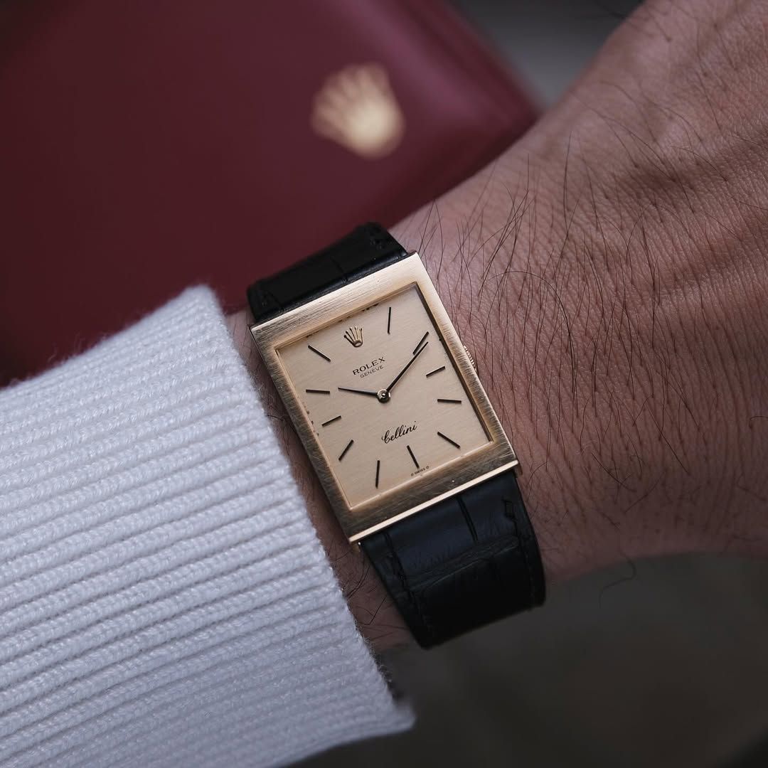  PURE CLASSY 1975 ROLEX CELLINI 4027 18K GOLD 