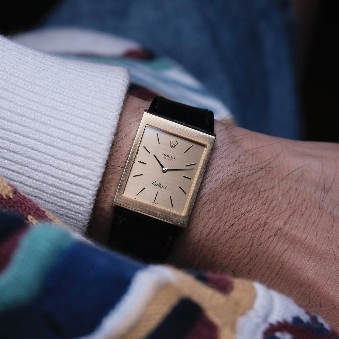  PURE CLASSY 1975 ROLEX CELLINI 4027 18K GOLD 