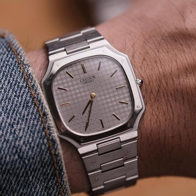  From 1980 Vintage Seiko Credor 9300-5070 Mosaic Dial 