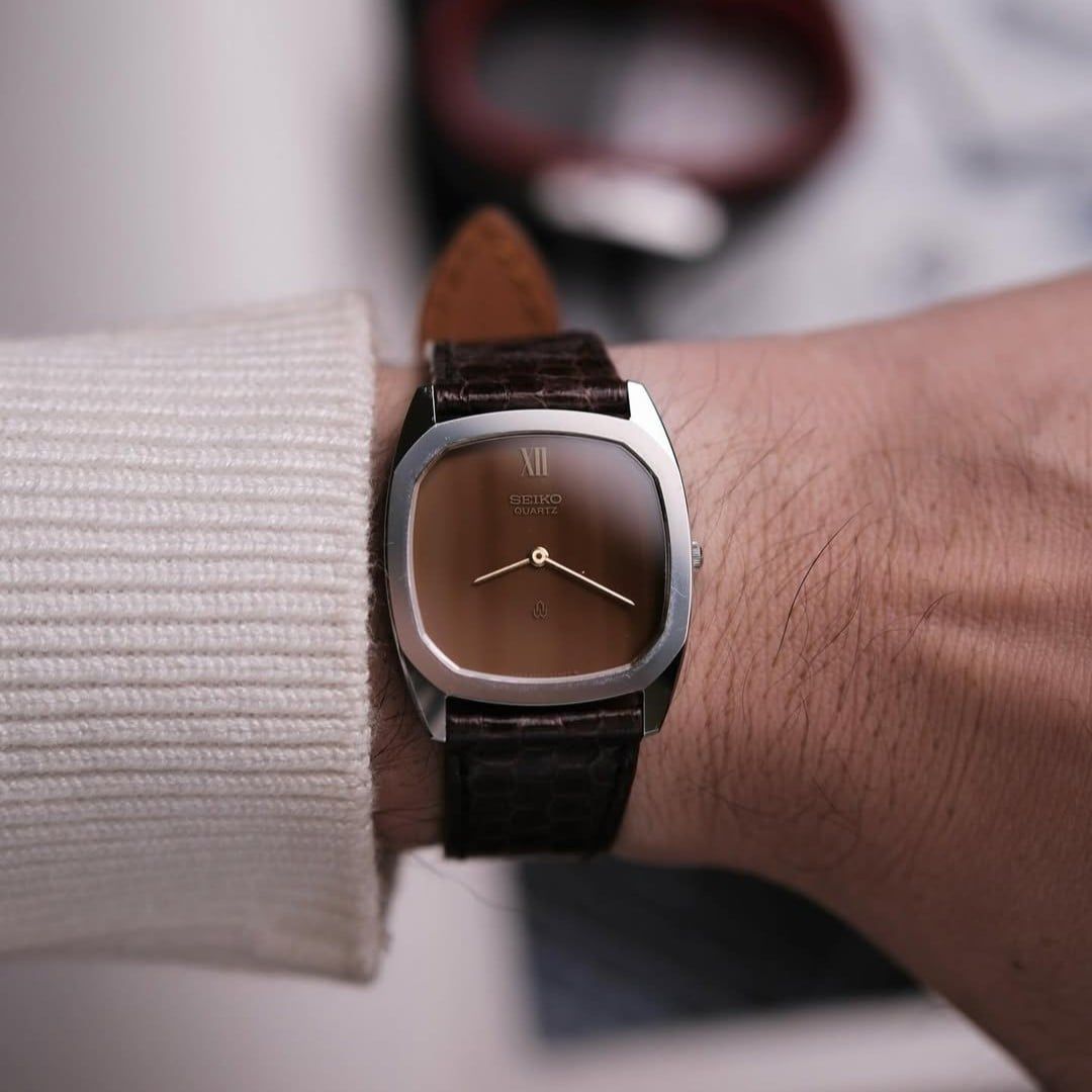  1980 Seiko Quartz Ref.6020-5260 Orange Onyx Dial 