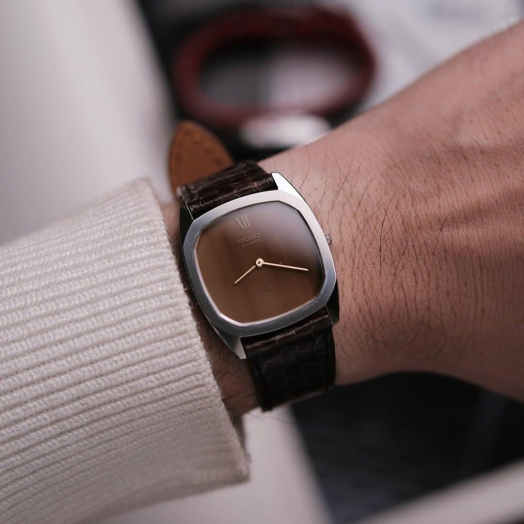  1980 Seiko Quartz Ref.6020-5260 Orange Onyx Dial 