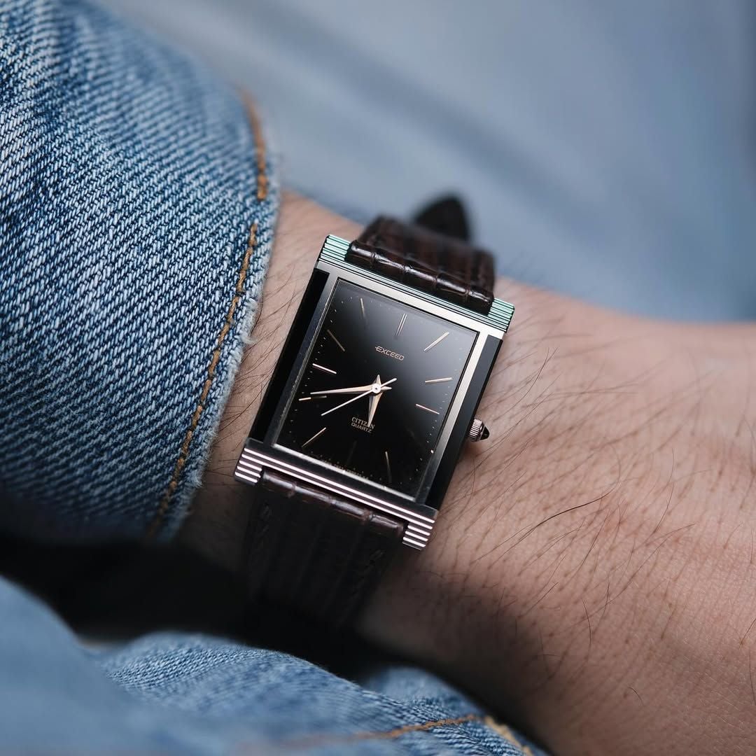  1980’s CITIZEN “CEINTURE” WHITE ROMAN TANK QUARTZ 