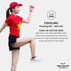 Áo Chạy Bộ Nữ Wolf Active Cờ Đỏ Sao Vàng 54
