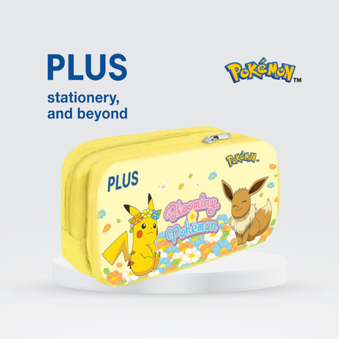 Túi bút Pokemon PLUS - 2 Ngăn - Chất Vải Canvas Dày Dặn