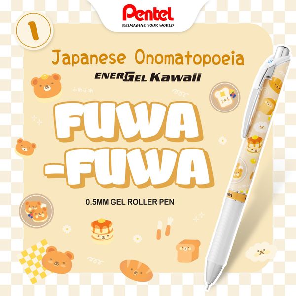 Set 6 Cây Bút Gel Pentel EnerGel Kawaii+ Phiên Bản 8 (Gen 8)